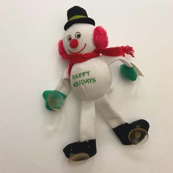 Happy Holidays Frosty The Snowman Window Cling Russ Christmas Decor - Picture 1 of 6